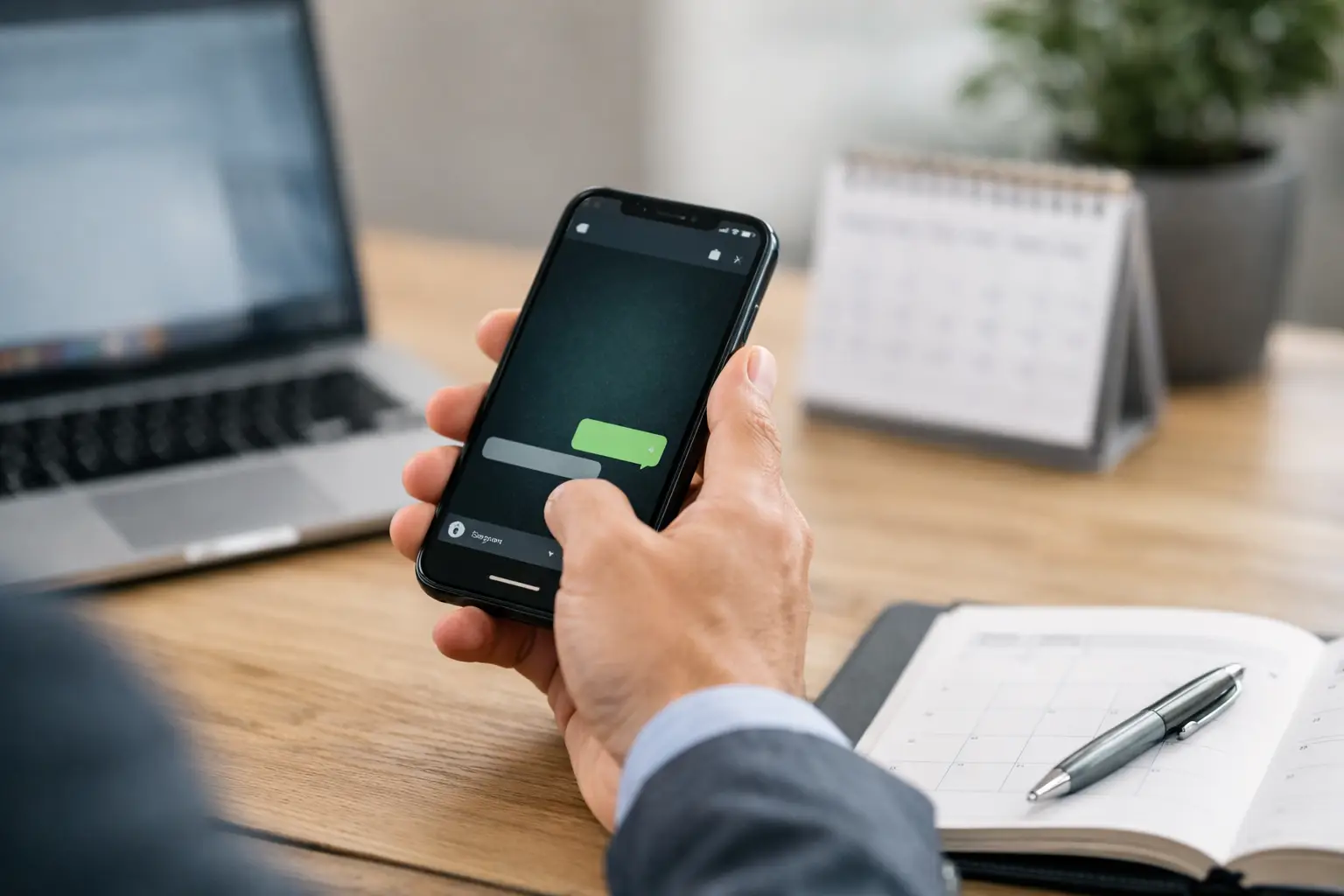 Diskrete Terminanfrage per WhatsApp