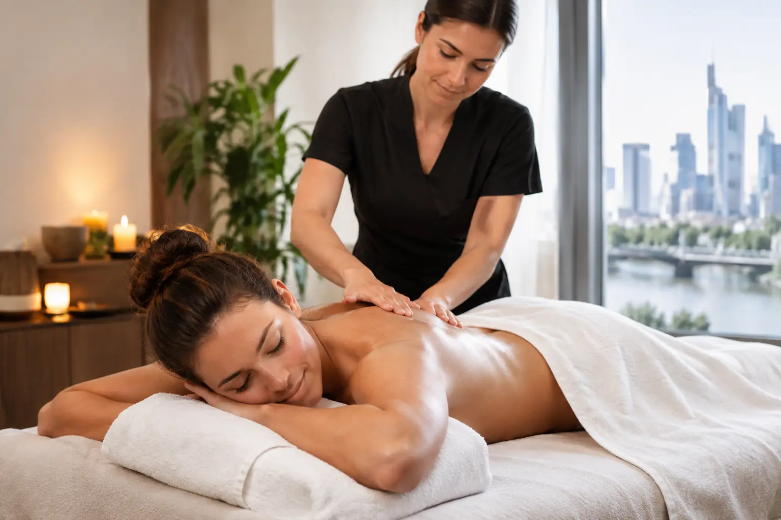 Ablauf einer privaten Studiomassage in Frankfurt