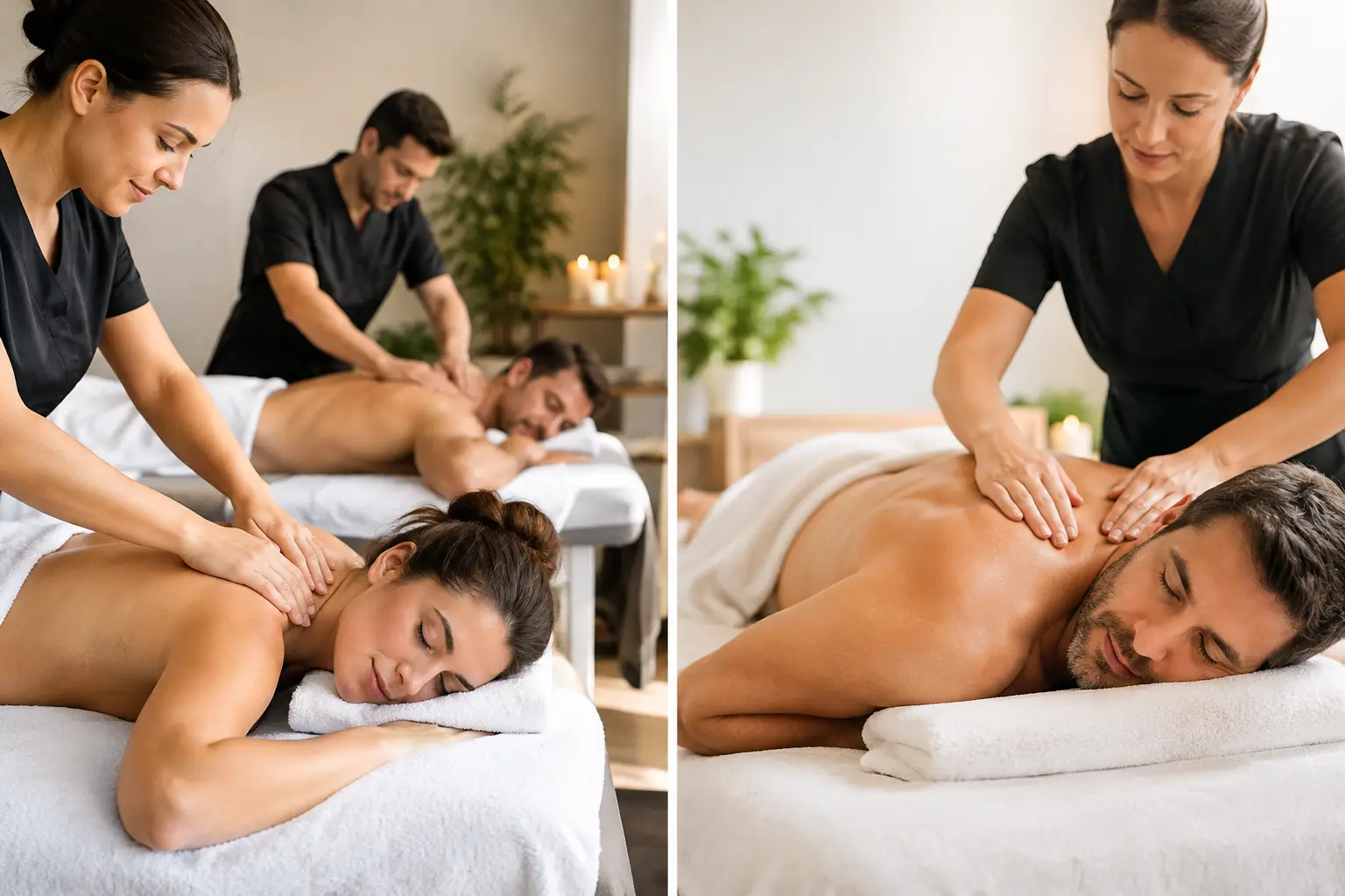 Tandemmassage versus Einzelmassage im Vergleich